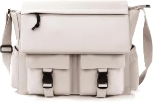 Canvas Messenger Bag for Men Women,Crossbody Shoulder Bag Travel Messenger Canvas Shoulder Work Daily Vintage