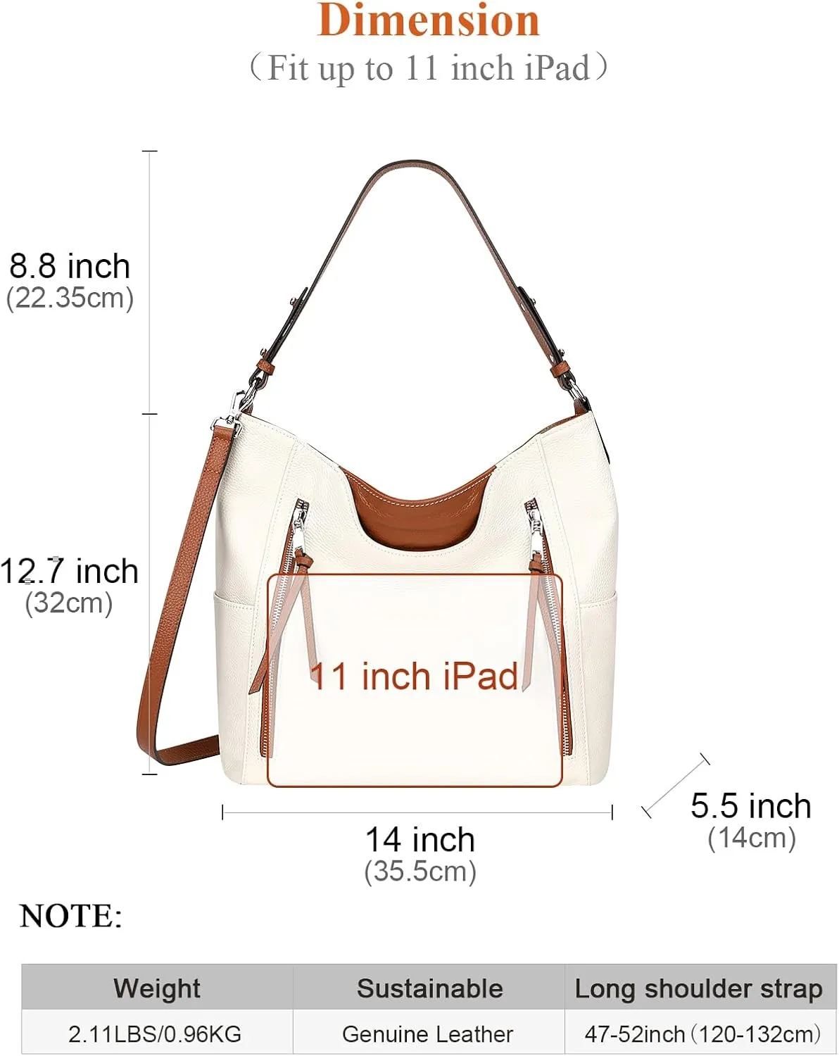 Over Earth Genuine Leather Hobo Bags for Women Soft Purses and Handbag Ladies Casual Shoulder Bag